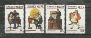 Niger Scott catalogue #599-602 Unused Hinged