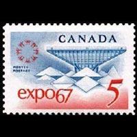 CANADA 1967 - Scott# 469 EXPO '67 Set of 1 NH