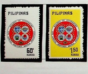 PHILIPPINES Sc 1301-2 NH ISSUE OF 1976 - BANK