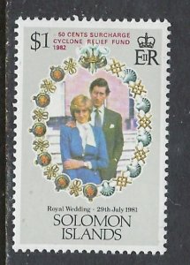 Solomon Is B1 MNH 1982 Prince Charles Wedding (ap8717)