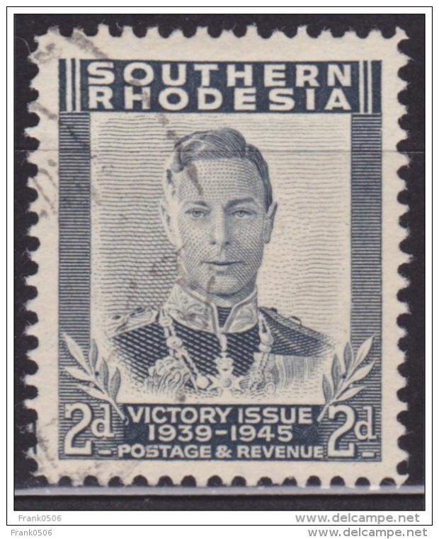 Southern Rhodesia 1947, George VI, 2p, Scott# 68, used