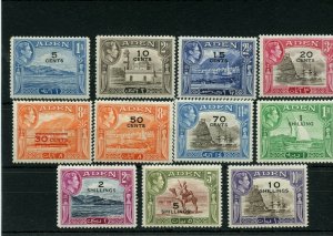 ADEN #34 - #46 * mint hinged Cat Value $87 - stamps