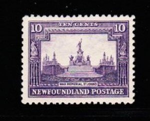 Album Treasures Newfoundland Scott # 169 10c War Memorian Mint Hinged