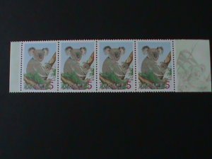 ​TAIWAN-CHINA-2002-SC#34544- LOVELY KOALAS -MNH STRIP OF 4 VERY FINE LAST ONE