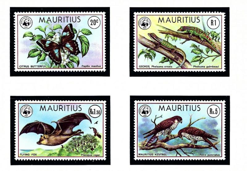 Mauritius 469-72 MNH 1978 W.W.F. set