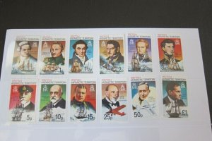 British Antarctic 1975 Sc 45-59 set of 12 MNH