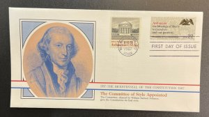 US #2355-2359 FDC - Bicentennial of Constitution 1787-1987 [BIC25_29]