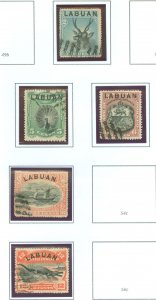 Labuan #50b/55a Used Single