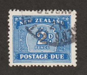 1947 New Zealand Sc# J28 postage due - Two Pence, KGVI era. Used Cv$9.00