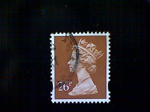 Great Britain, Scott #MH257, used(o), 1998, Machin: Queen Elizabeth II, 26p