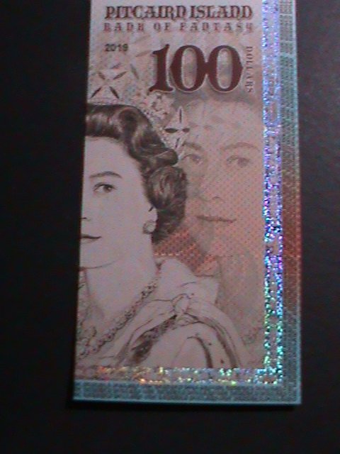 ​PITCAIRN ISLANDS 2019-COLLECTIBLE UNCIRCULATED POLYMAR LOVELY NOTE VERY FINE