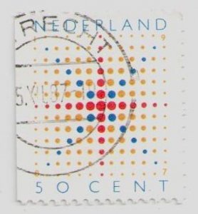 1987 Netherlands #724 stamp Sparkling Star made of Dots, 50 cent, Christmas USED