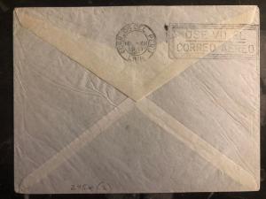 1931 Geneva Switzerland Airmail Cover to Lima Peru Swissair # C15 x2
