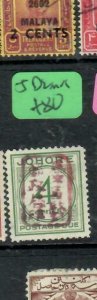 MALAYA JAPANESE OCCUPATION JOHORE (PP1301B) POSTAGE DUE 4C  SGJD2   MOG 