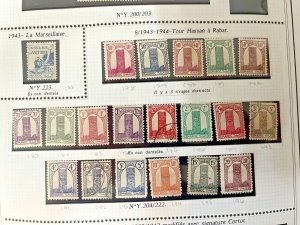 French Morocco Scott 178-196 