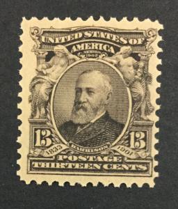 US #308 MINT OG NH $100 LOT #5516