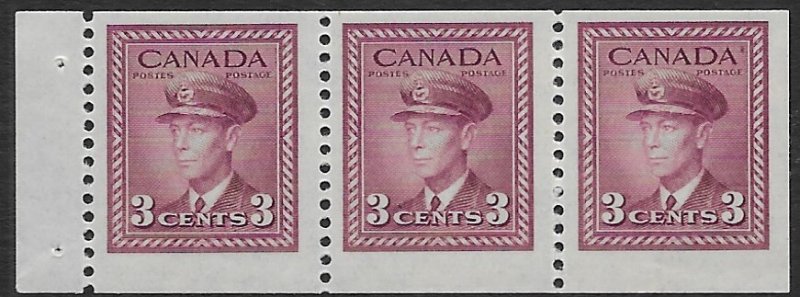 Canada 252b   1942  pane 3    fvf mint nh