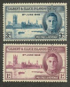 Gilbert & Ellice Islands 52-53 Mint VF H