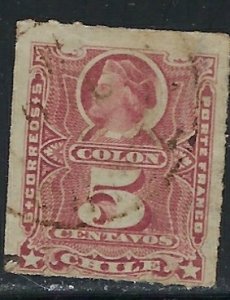 Chile 27 Used 1878 issue (fe7029)