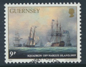 Guernsey  SG 360  SC# 325 Ships Sea Battles First Day of issue cancel see scan