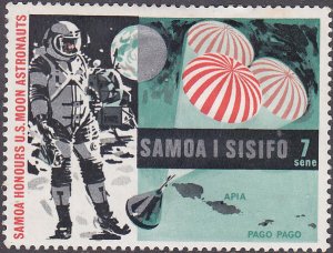 Samoa 315 American Astronaut on Moon 1969