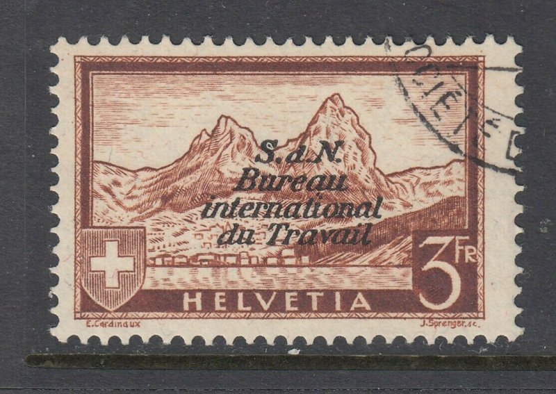 Swiss #3o47 UN (USED) cv$175.00