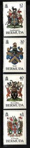 Bermuda-Scott#457-60-Unused NH set-Coats of Arms-1984-