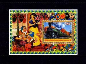 CONGO - 2005 - DISNEY - TRAIN - SNOW WHITE - S/SHEET!