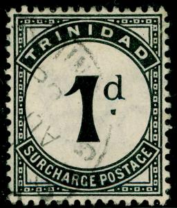 TRINIDAD AND TOBAGO SGD10, 1d slate-black, VERY FINE used, CDS.