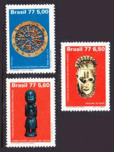 Brazil #1493-5 MH complete set - archaeology