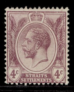 MALAYSIA - Straits Settlements GV SG197, 4c dull purple, LH MINT.