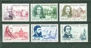 FRANCE 1960 PORTRAITS #B341-346 SET MINT