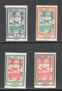 Inini #J1-J4   VF, Unused, OG, Partial Set,  CV $3.25 ....  2870014