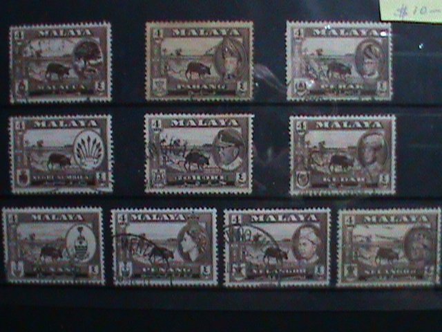 ​MALAYSIA STAMPS: 1961 SC#86 -VERY OLD USED SETS STAMP. VERY RARE
