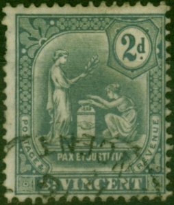 St Vincent 1911 2d Grey SG104 Fine Used