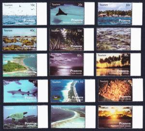 Penrhyn Birds Fish Manta Shark Turtle Tourism Islands Views 15v SC#487-501