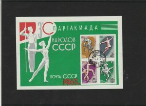 Russia Used  Sports Stamps Sheet 1963 ref R 16689