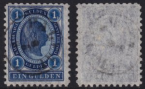 Austria - 1890 - Scott #62 - used - PALFAU thimble pmk - 60 Klein points