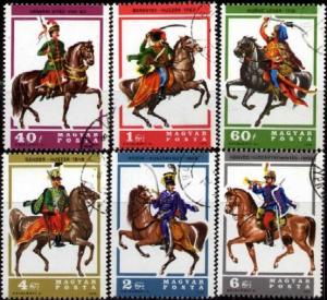 6 Different Hussars, Hungary stamp SC#2515-2520 used set