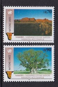 United Nations Geneva  #199-200  MNH  1991  Namibian independence