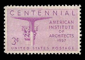 # 1089 MINT NEVER HINGED ARCHITECTS    VF+