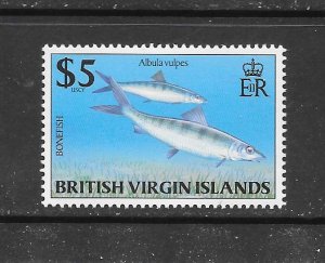 BRITISH VIRGIN ISLANDS #860 BONEFISH MNH