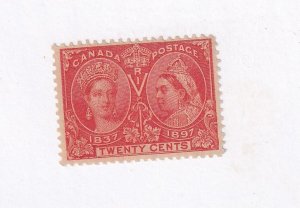 CANADA # 59 VF-MNH 20cts JUBILEE CAT VALUE $1200
