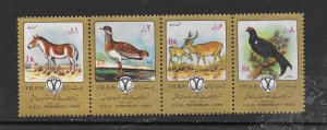 IRAN #1777a BIRDS & ANIMALS MNH