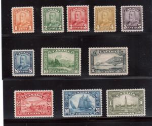 Canada #149 - #159 Extra Fine Never Hinged Gem Set