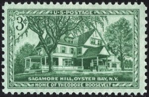 SC#1023 3¢ Sagamore Hill Single (1953) MNH