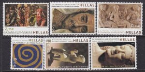 Greece 2006 SC 2246-2251 MNH Items in Greek Musuem Set 