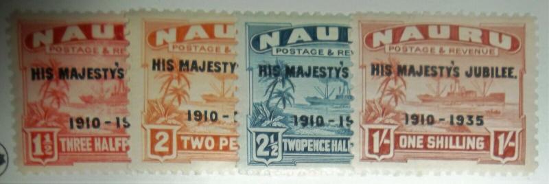 1935 Nauru Scott #31-34, MNH Free US Shipping