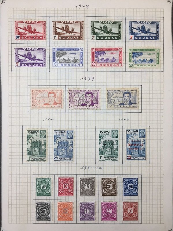 French Africa 1920s/40s Used MH (Ap 100 Items) UK3997