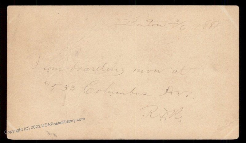 USA 1800s Boston Mass Negative Numeral 18 Fancy Cancel Cover 94951